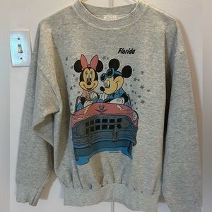 Vintage 1990s Disney Mickey and Minnie Florida Sweatshirt